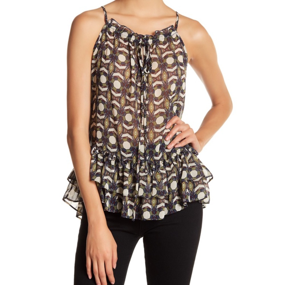 Ro & De Ruffle Cami Top